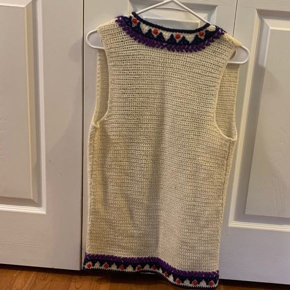 Vintage Handmade Knit Vest - Picture 3 of 4
